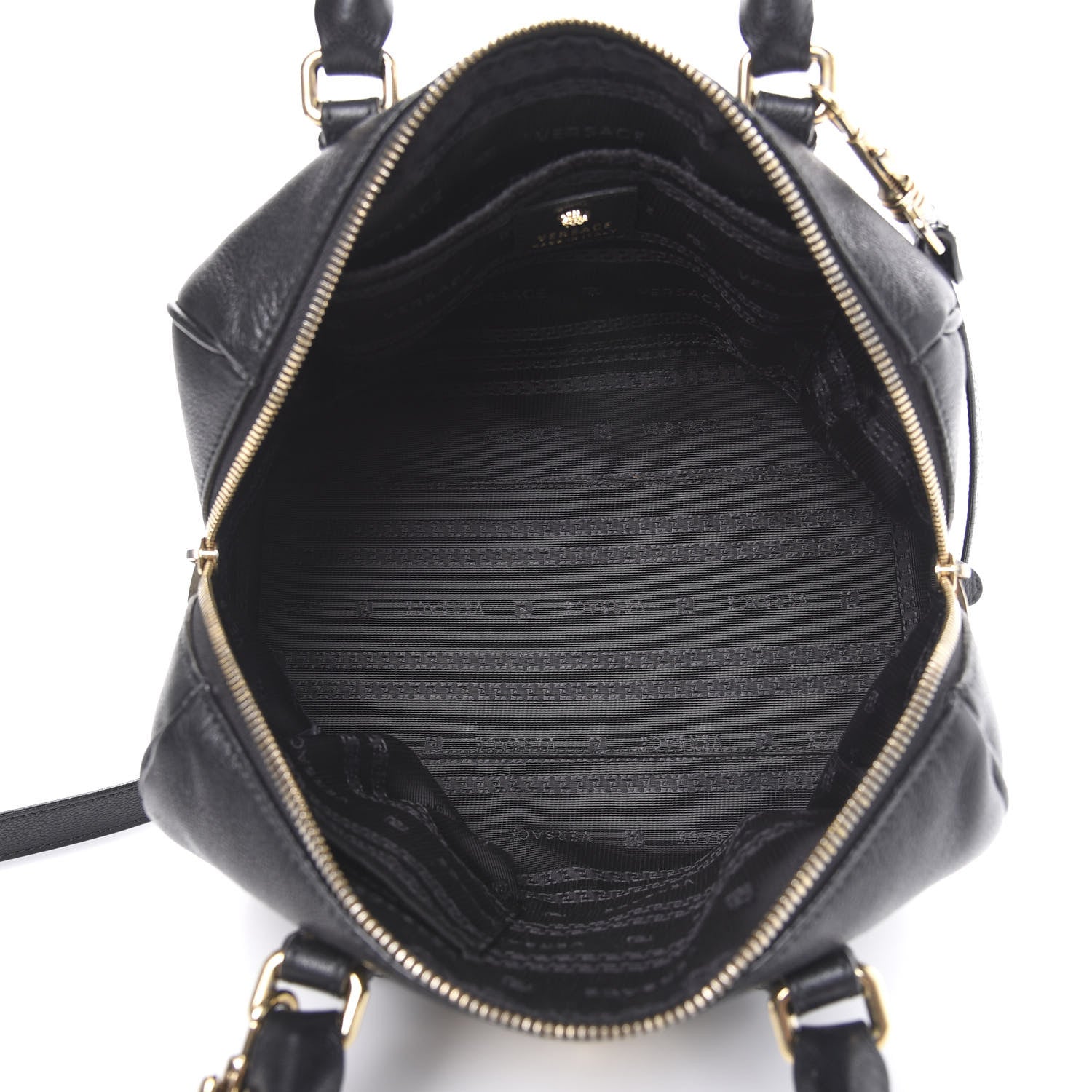 Versace Nappa Palazzo Bowler Black 6 of 14
