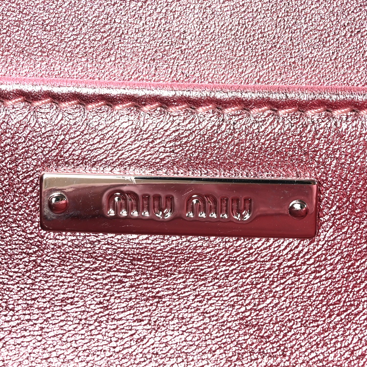 Miu Miu Paillettes Sequin Cleo Top Handle Rosa 5 of 8