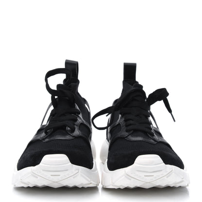 Valentino Garavani Calfskin Mesh Mens Sound High Sneakers 43.5 Black 2 of 10