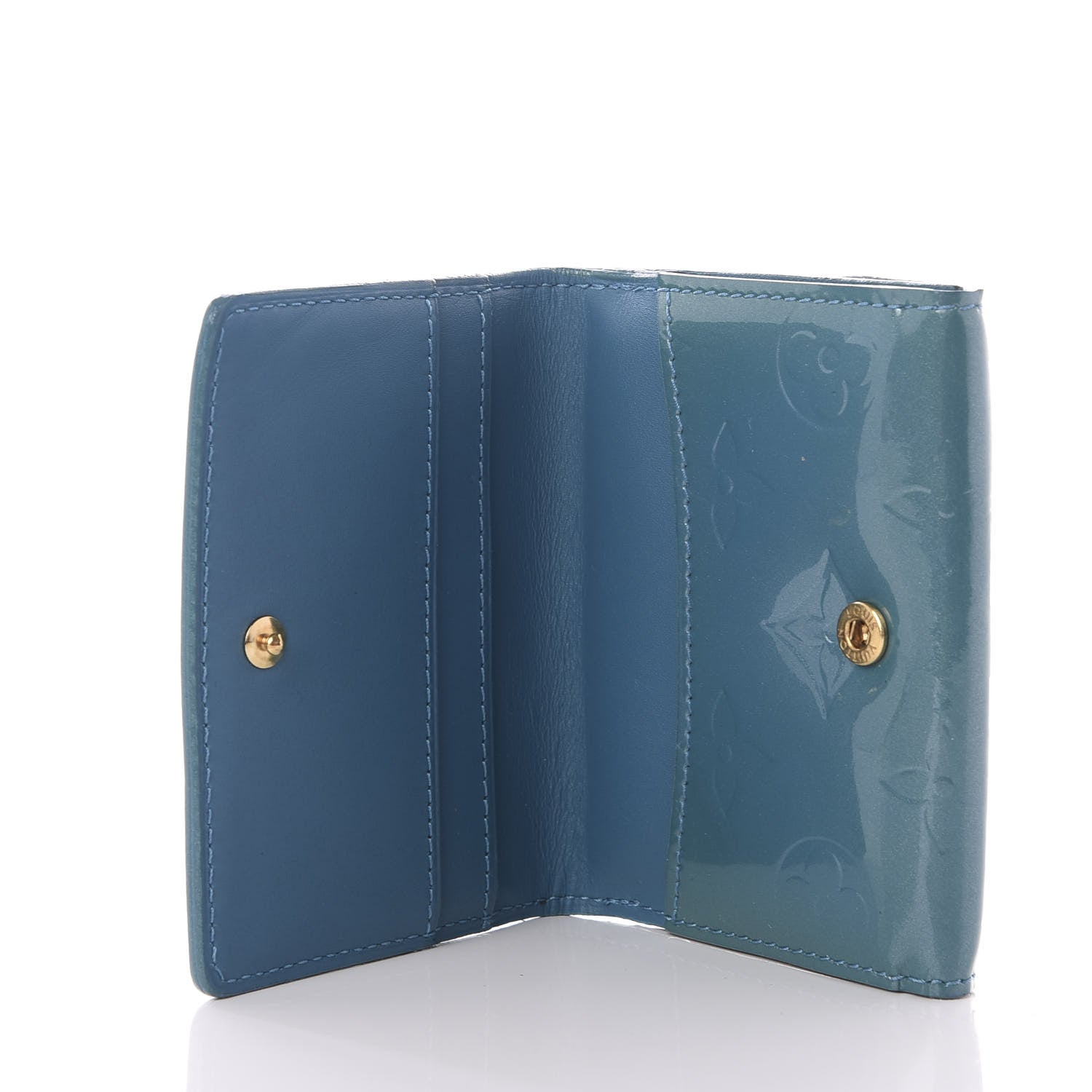 Louis Vuitton Vernis Ludlow Wallet Blue Galactic 4 of 7