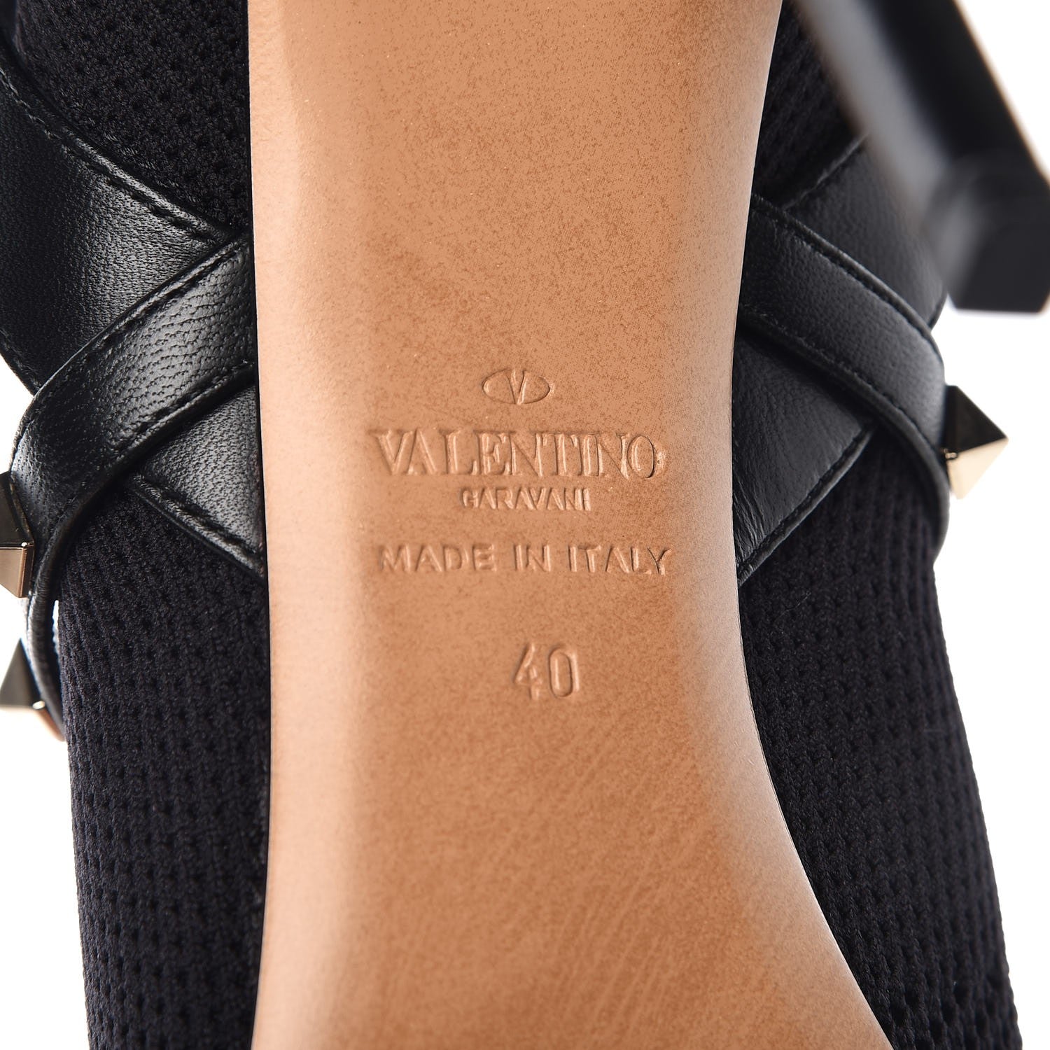 Valentino Garavani Knit Nappa Rockstud Bodytech 105mm Ankle Boots 40 Black 6 of 7