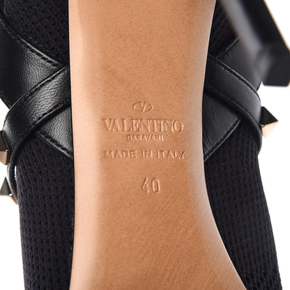 Valentino Garavani Knit Nappa Rockstud Bodytech 105mm Ankle Boots 40 Black 6 of 7