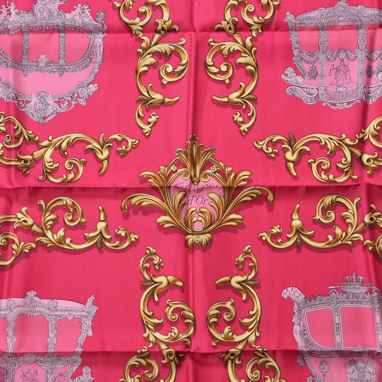 Hermes Silk Carrolses D'or Scarf 90 2 of 4