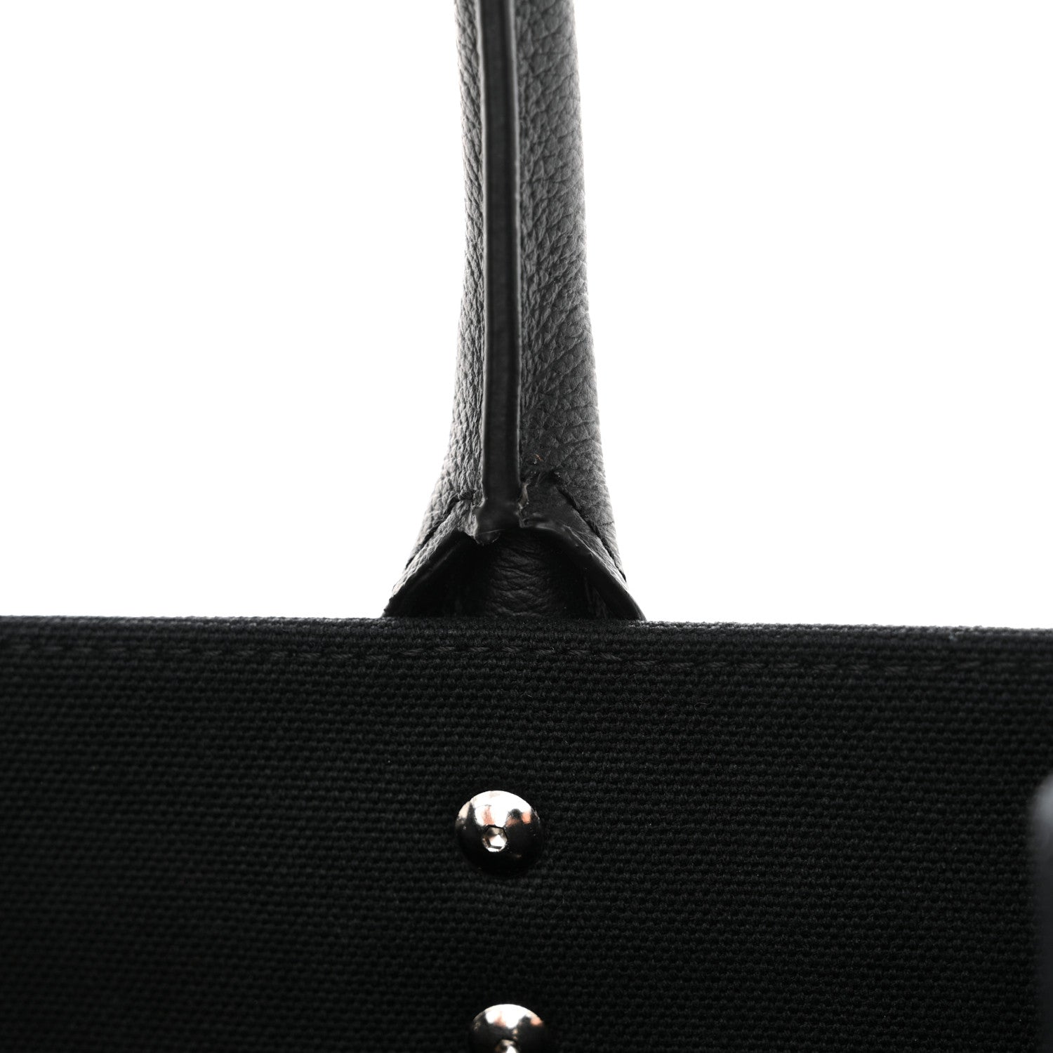 Versace Canvas Calfskin Large La Medusa Tote Bag Black 11 of 12