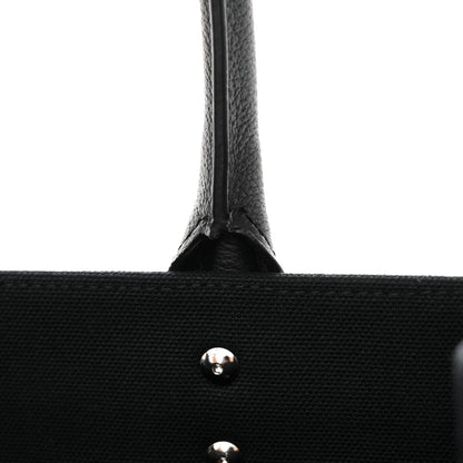 Versace Canvas Calfskin Large La Medusa Tote Bag Black 11 of 12