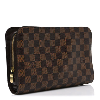Louis Vuitton Damier Ebene Pochette Saint Louis Clutch 3 of 8
