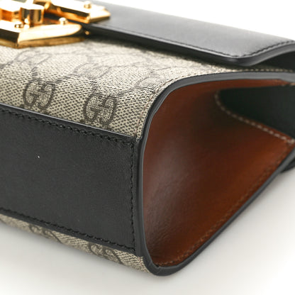 Gucci GG Supreme Monogram Calfskin Padlock Mini Shoulder Bag Beige Ebony 10 of 10