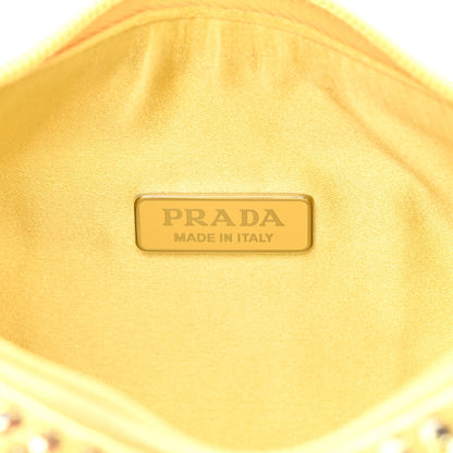 Prada Satin Crystal Mini Re-Edition 2000 Bag Ananas 6 of 10