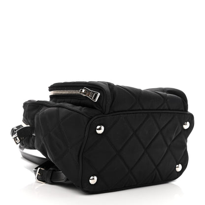 Prada Nylon Tessuto Impuntu Quilted Backpack Black 4 of 10