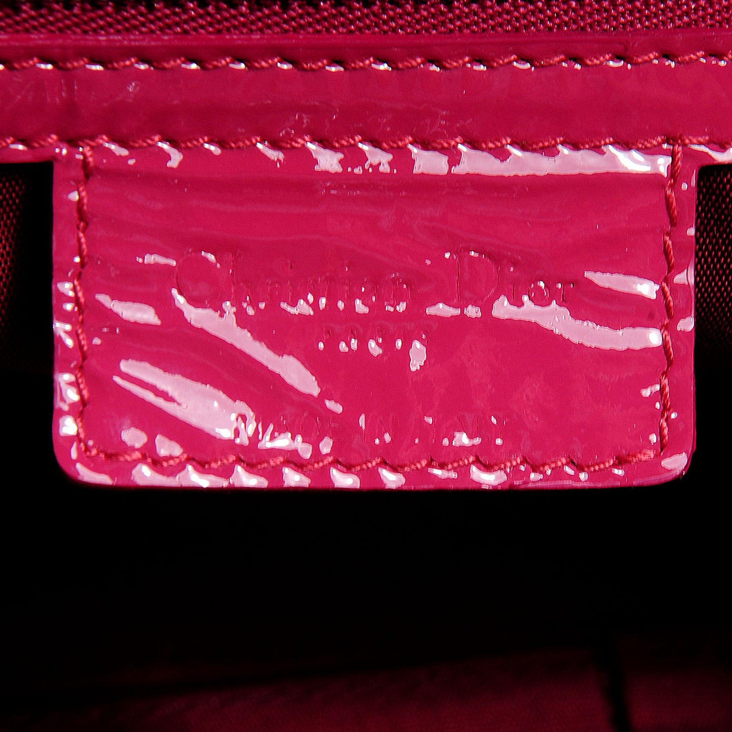 Patent Cannage Medium Le Trente Tote Framboise