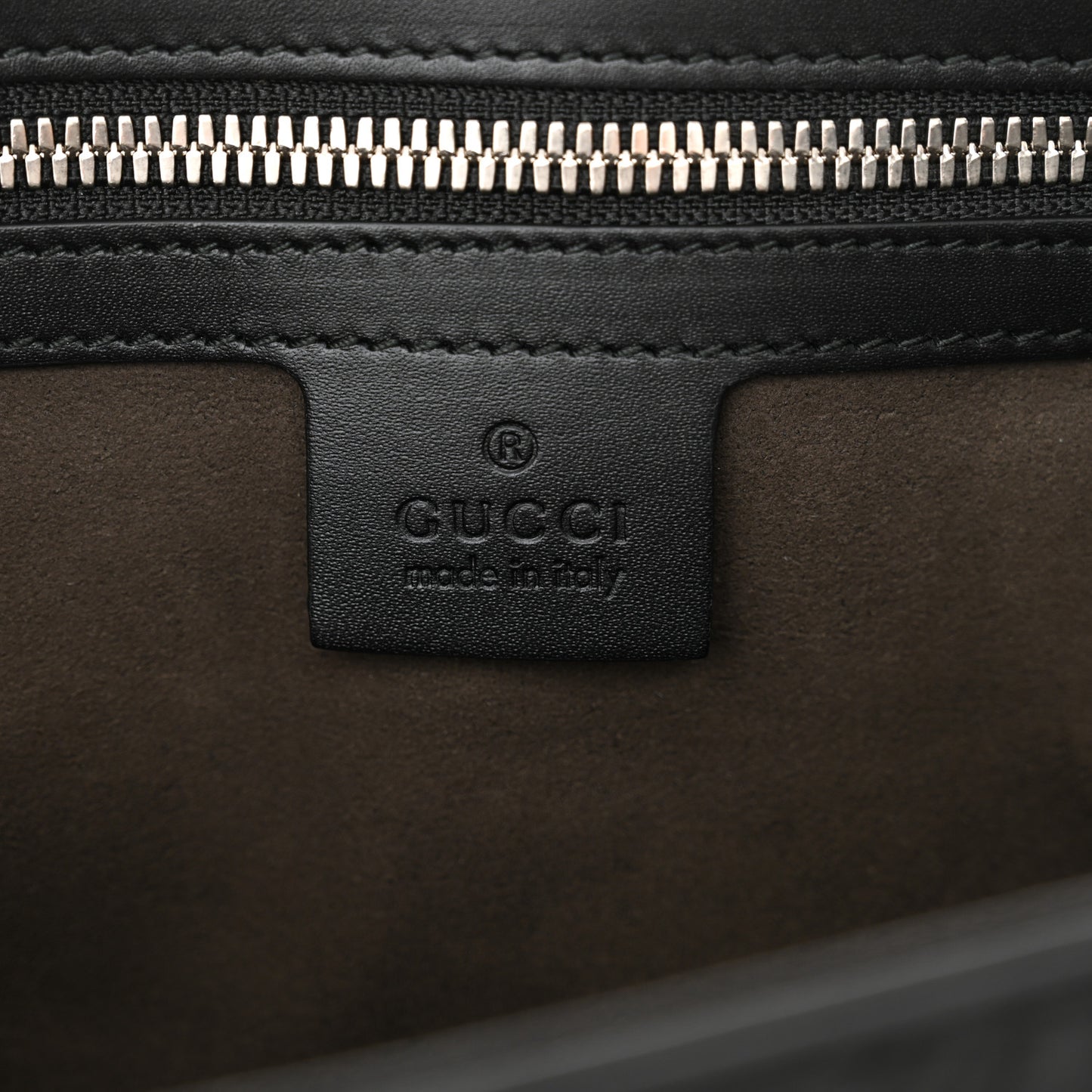 Guccissima Signature Medium Double Buckle Flap Messenger Bag Black