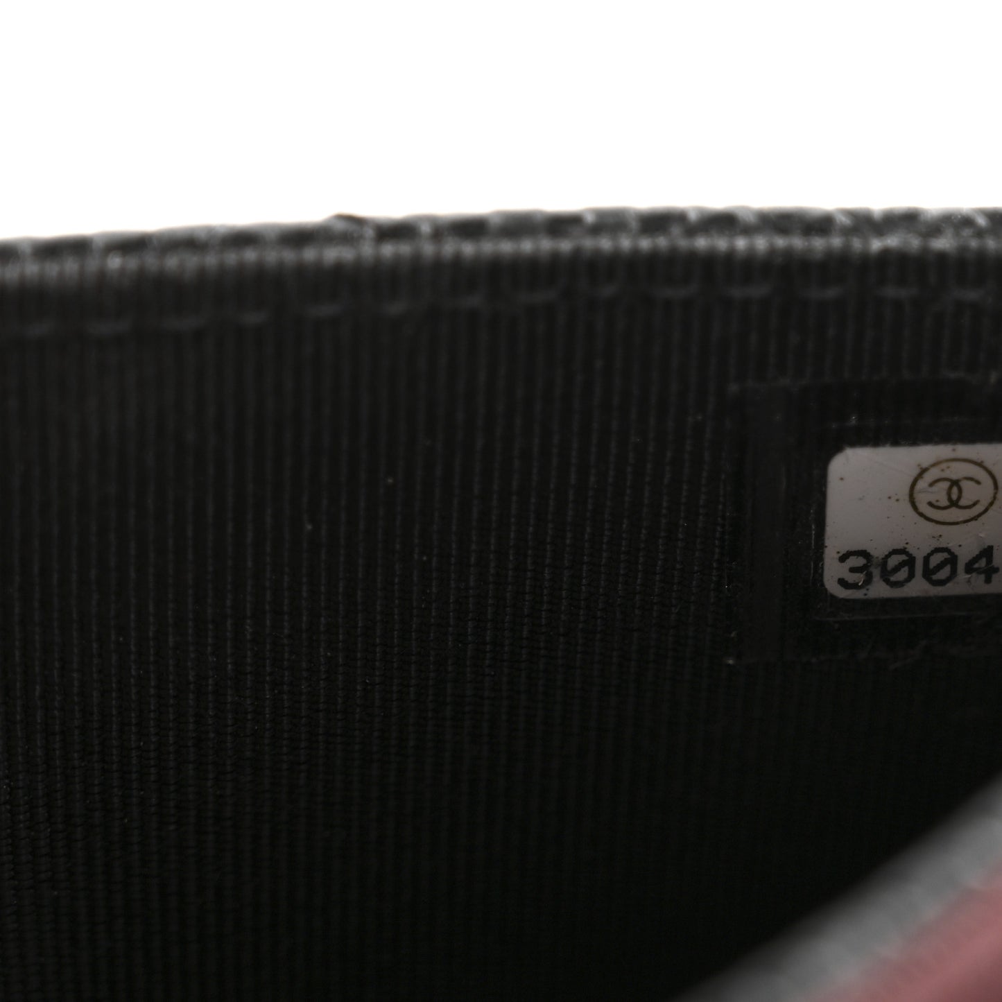 Caviar Quilted Flap Card Holder Wallet Black