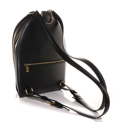 Louis Vuitton Epi Mabillon Backpack Black 3 of 8