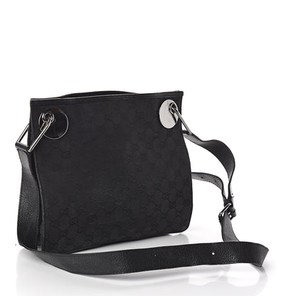 Gucci Monogram Eclipse Messenger Bag Black 3 of 8