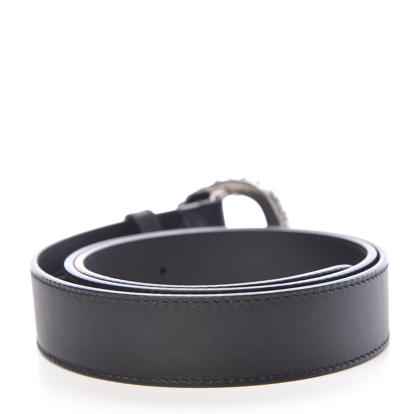 Moon Calfskin Crystal Dionysus 30mm Belt 85 34 Black Black Diamond