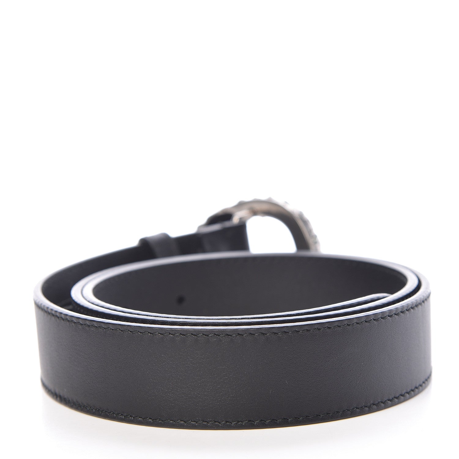 Gucci Moon Calfskin Crystal Dionysus 30mm Belt 85 34 Black Black Diamond 3 of 7