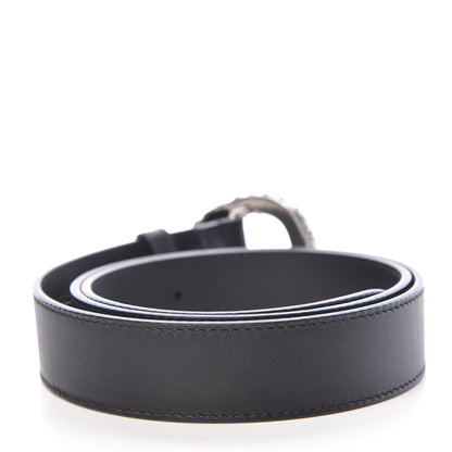 Gucci Moon Calfskin Crystal Dionysus 30mm Belt 85 34 Black Black Diamond 3 of 7