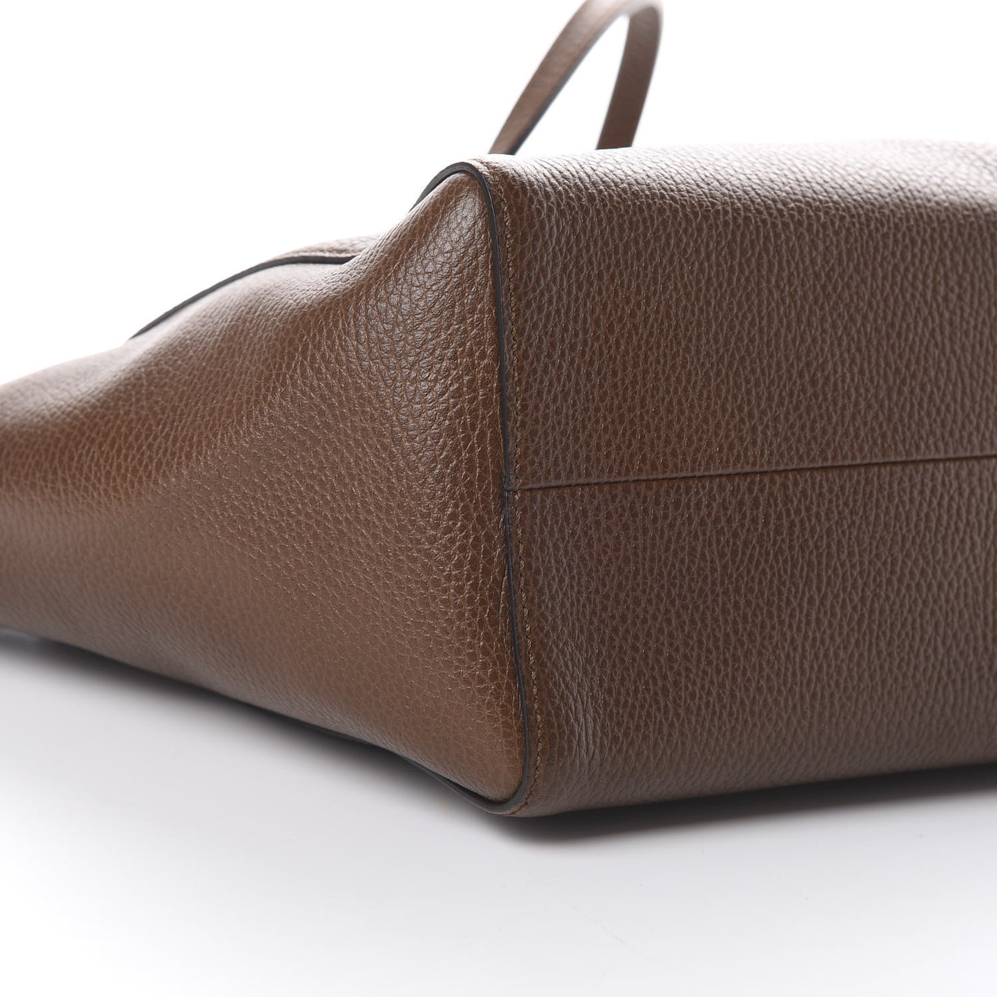 Dollar Calfskin Small Swing Tote Nut Brown