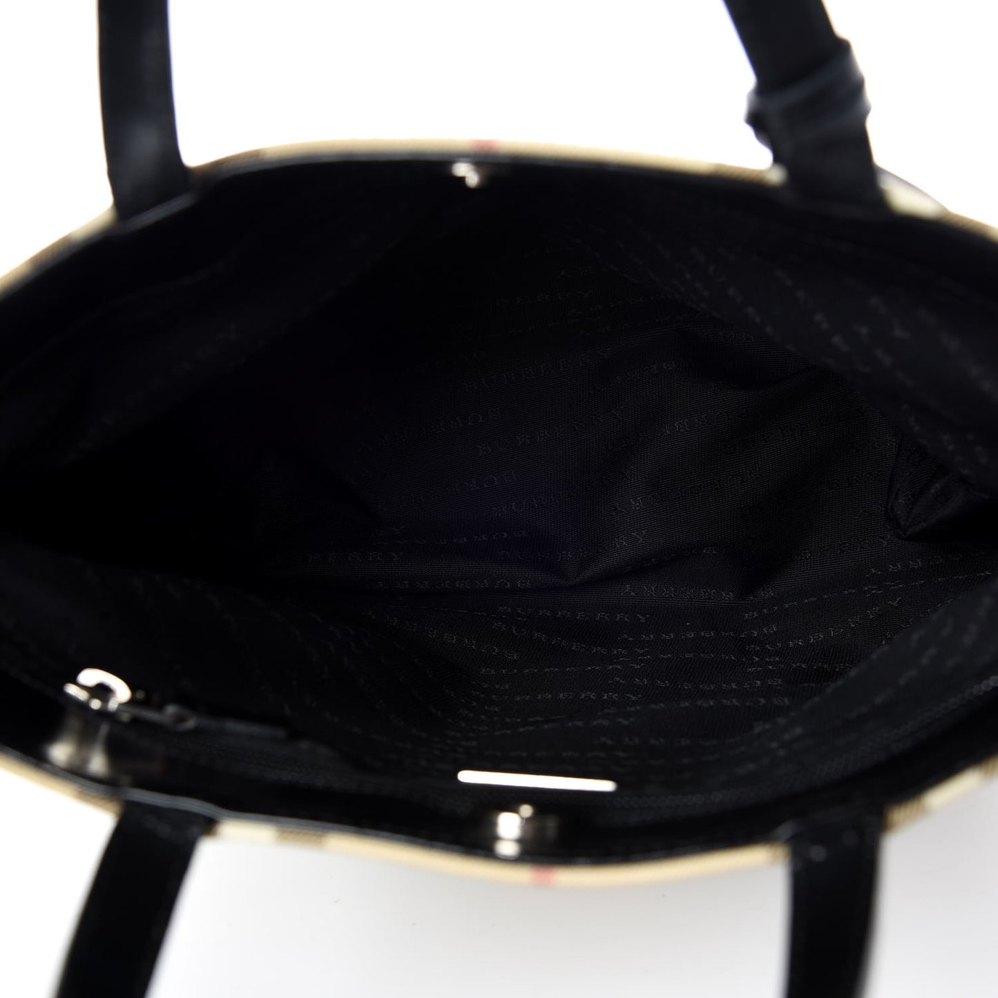 House Check Medium Tote Black