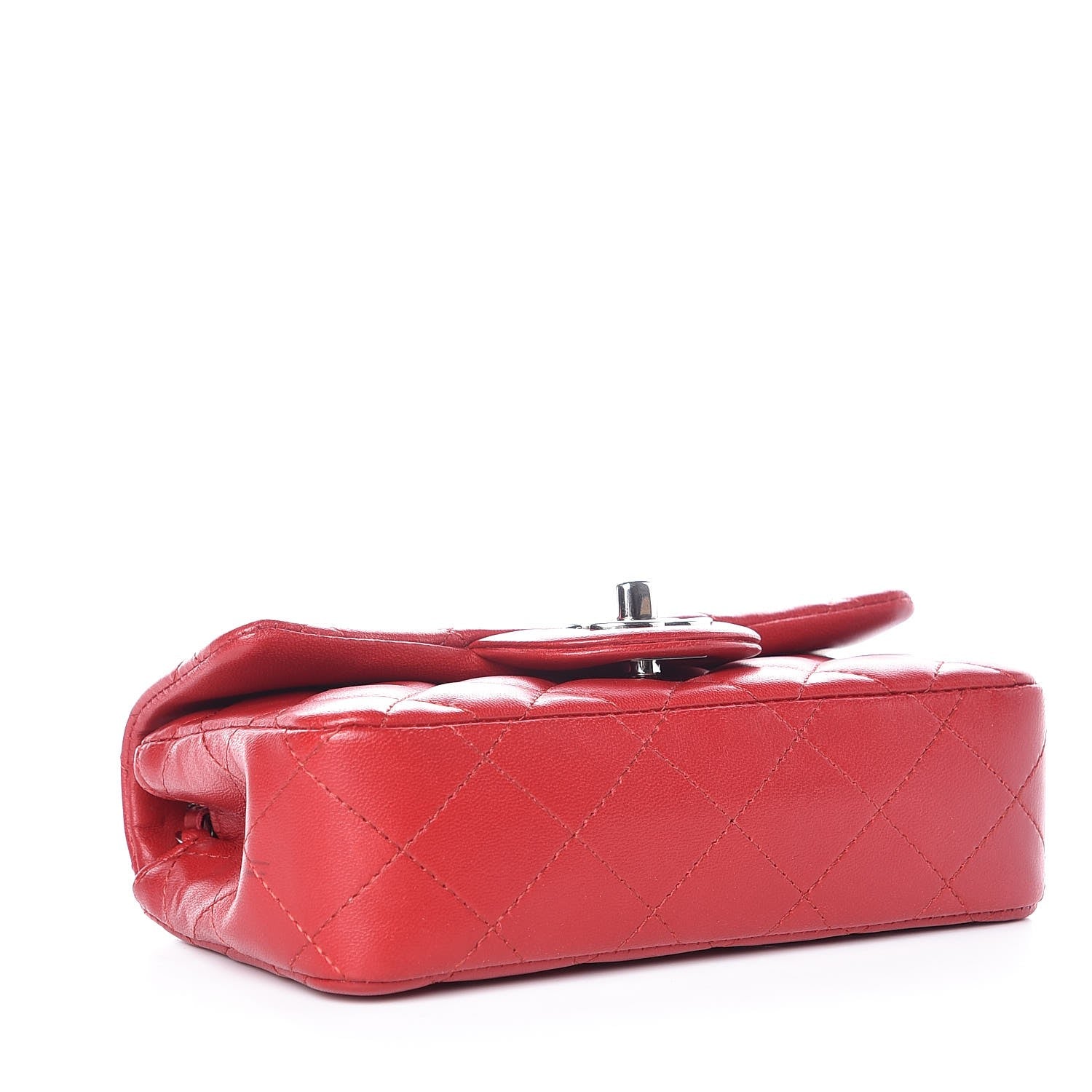 Chanel Lambskin Quilted Extra Mini Flap Red 4 of 9