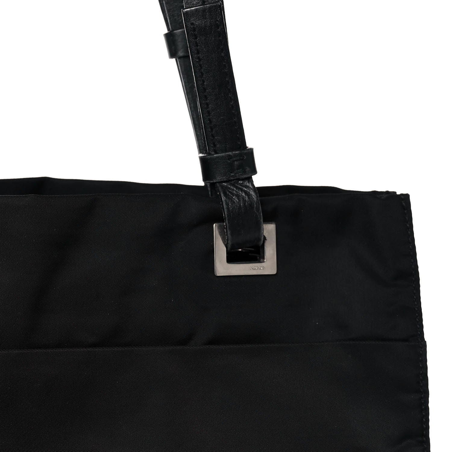 Prada Nylon Vela Shopping Tote Black 10 of 12