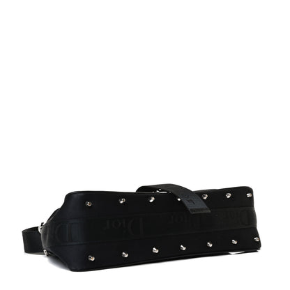 Christian Dior Silk Jersey Crystal Hardcore Clutch Black 4 of 17