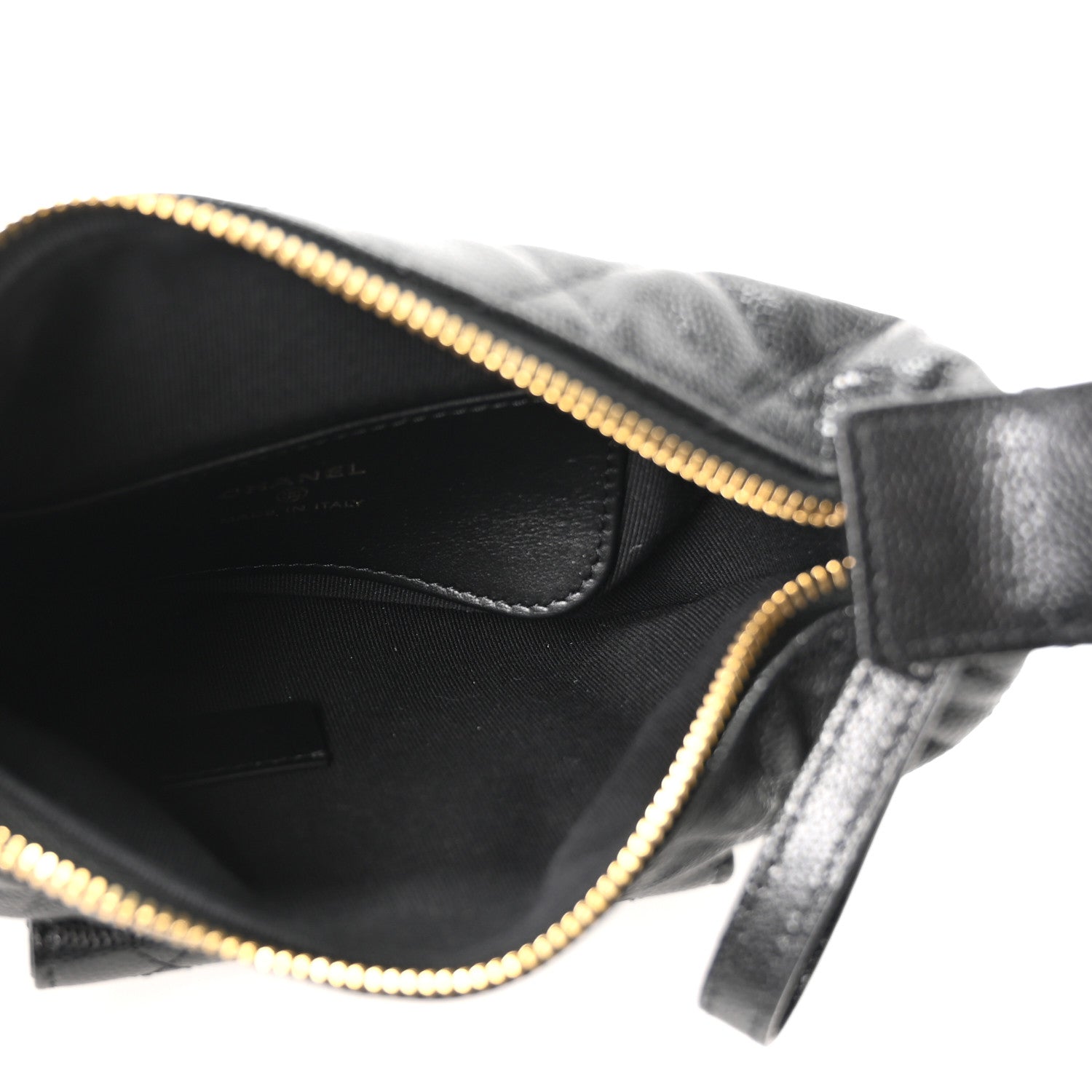 Chanel Caviar Quilted Polly Pocket Pouch Hobo Black 5 of 10
