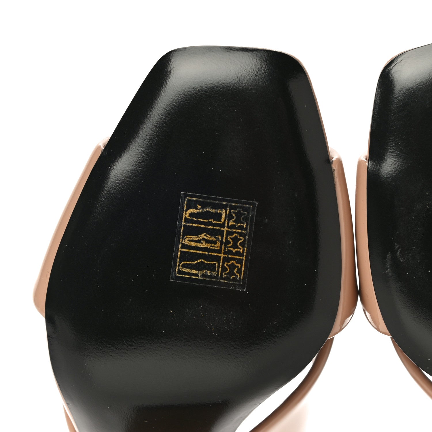 Saint Laurent Patent LouLou 95 Mules 35 Nude 11 of 12