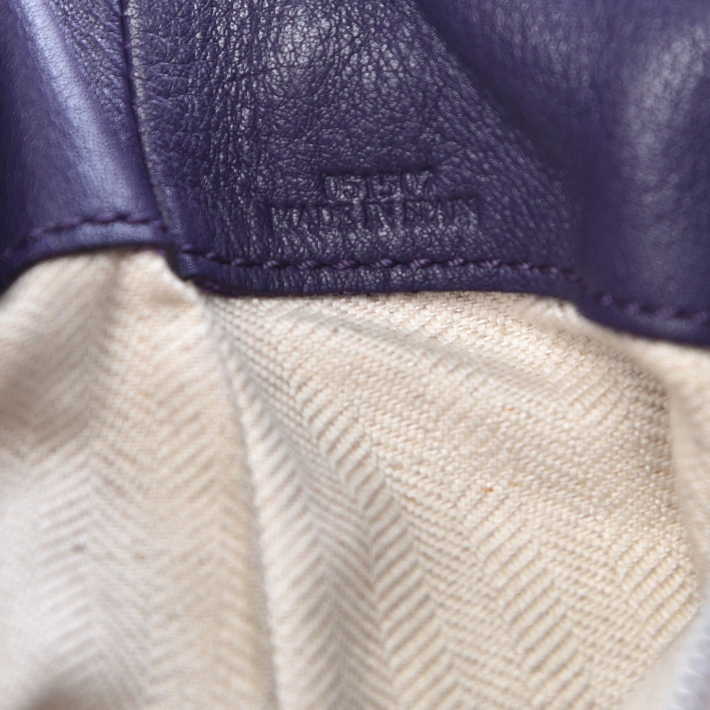Calfskin Flamenco Knot Flap Bag Violet