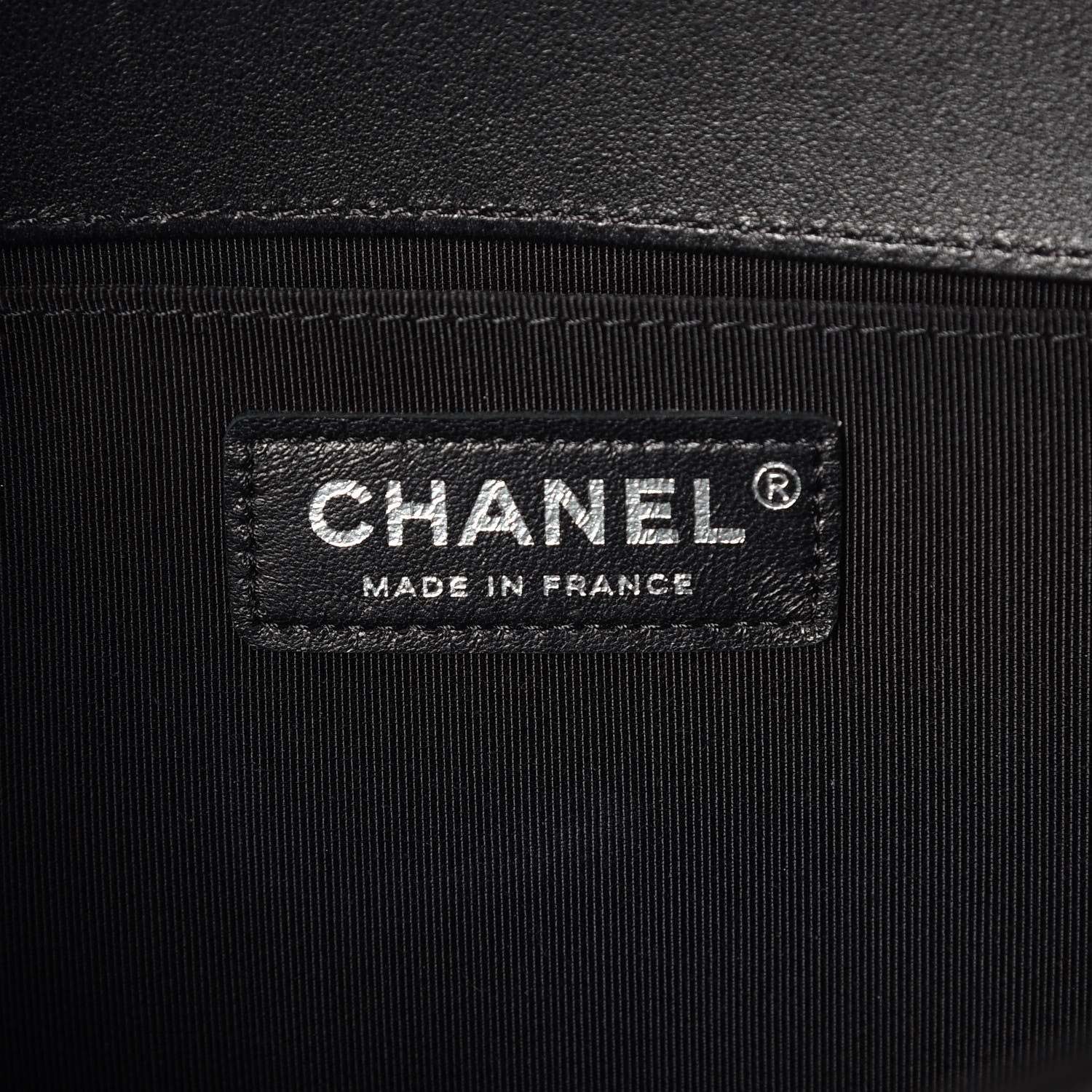 Chanel Lambskin Iridescent PVC Chevron Quilted Medium Boy Flap Black Silver 7 of 9