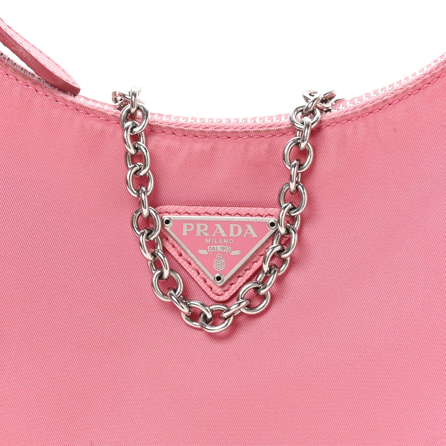 Prada Nylon Re-Edition 2005 Shoulder Bag Begonia 10 of 12