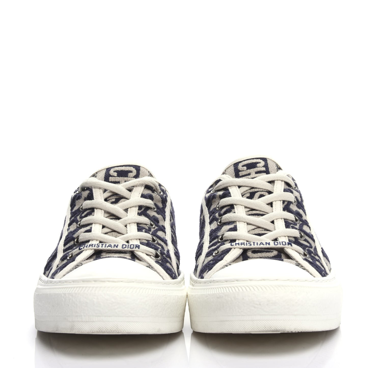 Canvas Oblique Walk'N'Dior Low Top Sneakers 42 Deep Blue