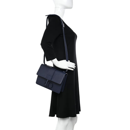 Christian Dior Ultra Matte Grained Calfskin 30 Montaigne Flap Bag Navy 2 of 12