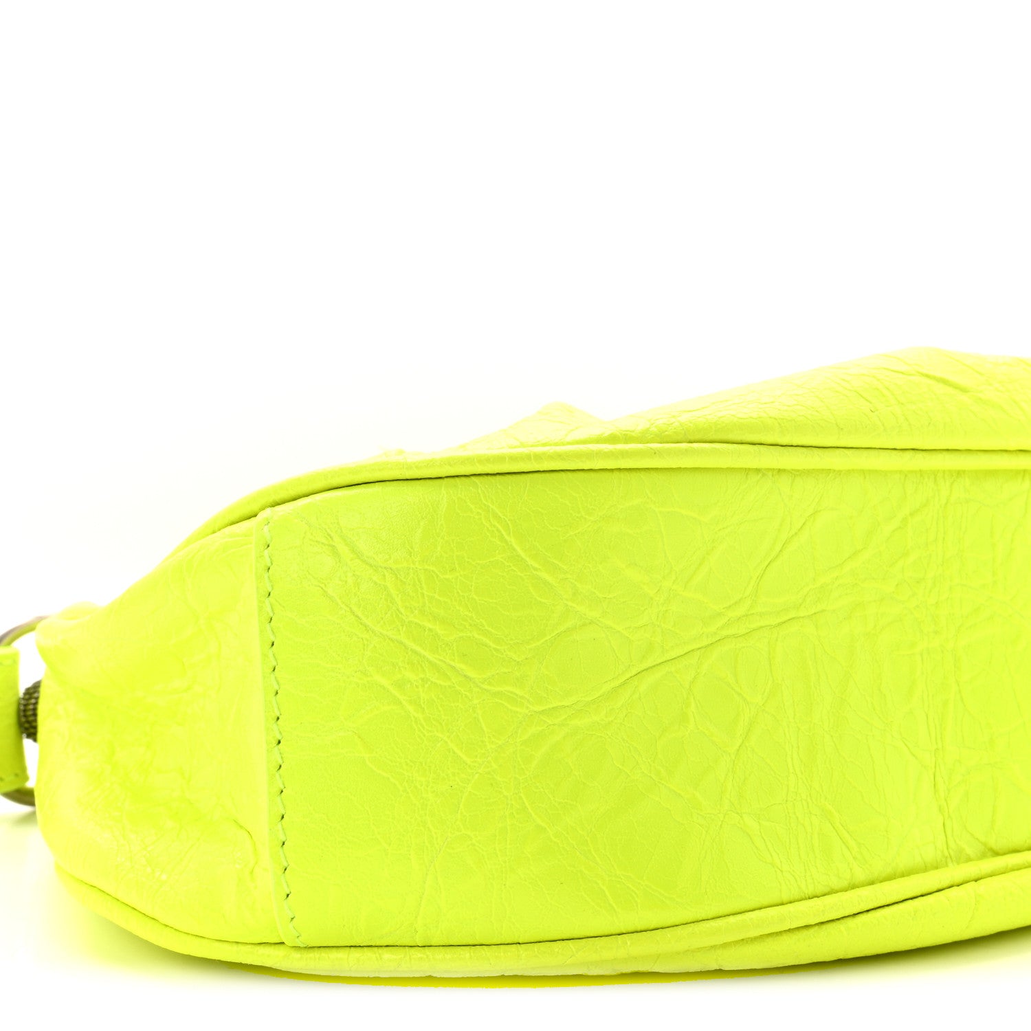 Balenciaga Agneau Arena Le Cagole Shoulder Bag XS Fluo Yellow 9 of 10