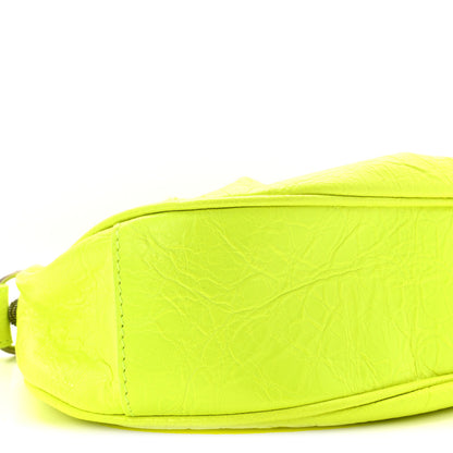 Balenciaga Agneau Arena Le Cagole Shoulder Bag XS Fluo Yellow 9 of 10