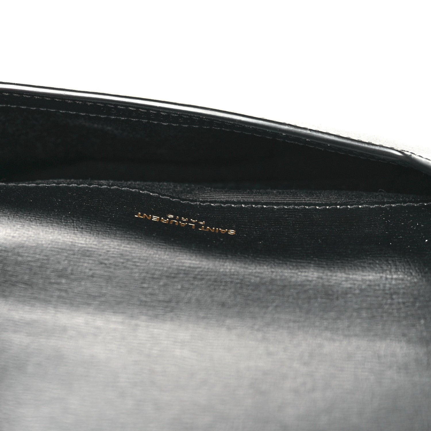 Saint Laurent Smooth Calfskin Monogram Phone Holder Crossbody Black 5 of 9