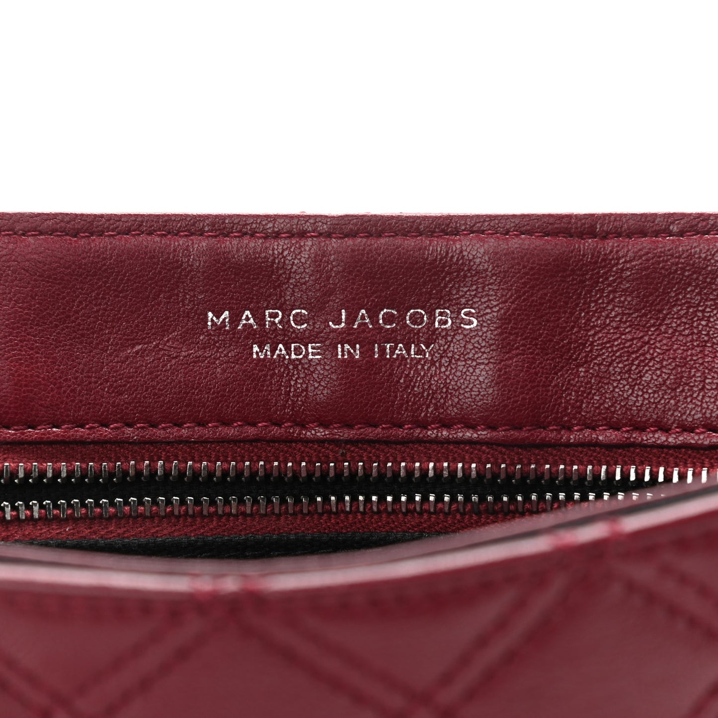 Lacquered Lambskin Quilted The Large Single Flap Bordeaux