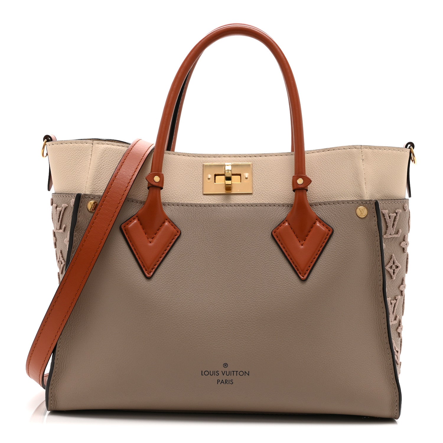 Louis Vuitton Calfskin Monogram Tufting On My Side Galet 1 of 9