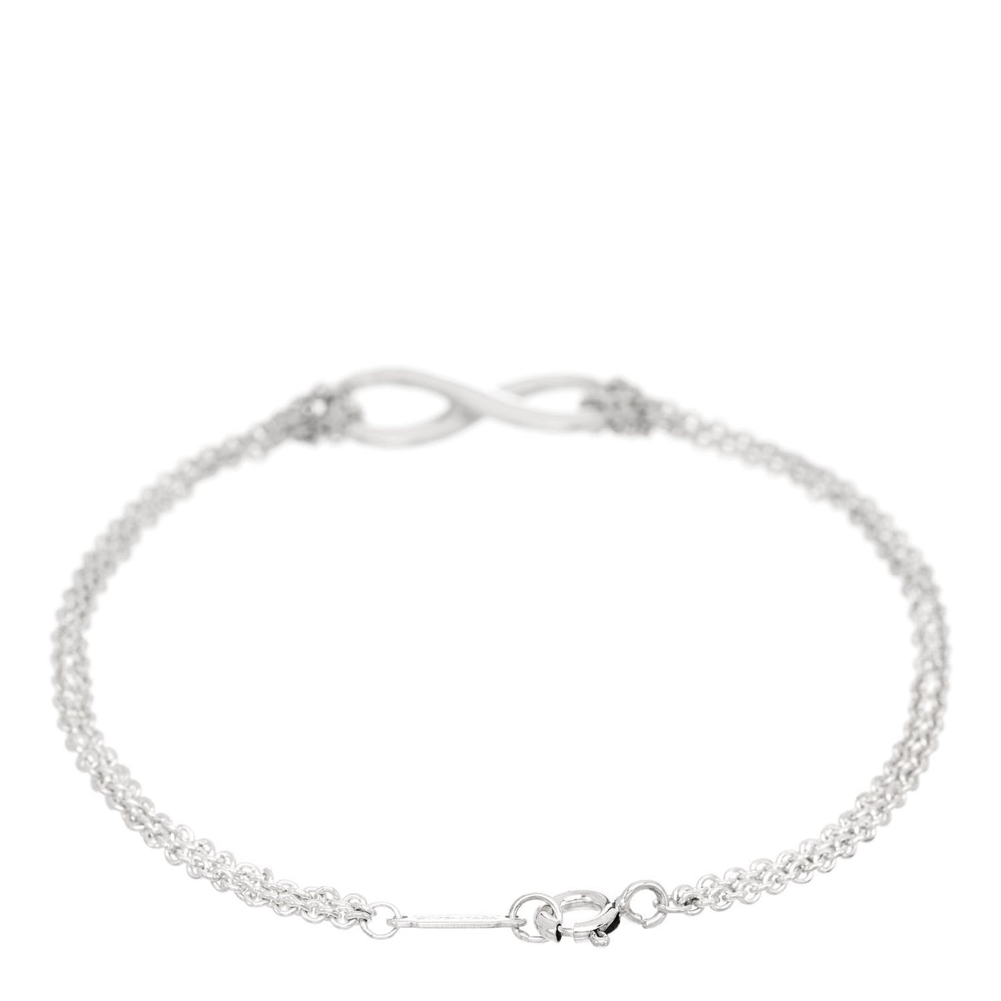 Sterling Silver Infinity Double Chain Bracelet