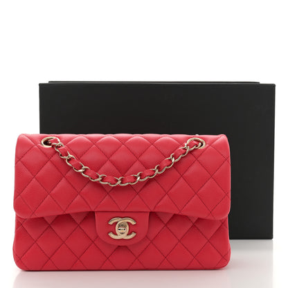 Chanel Caviar Quilted Small Double Flap Red 11 of 11