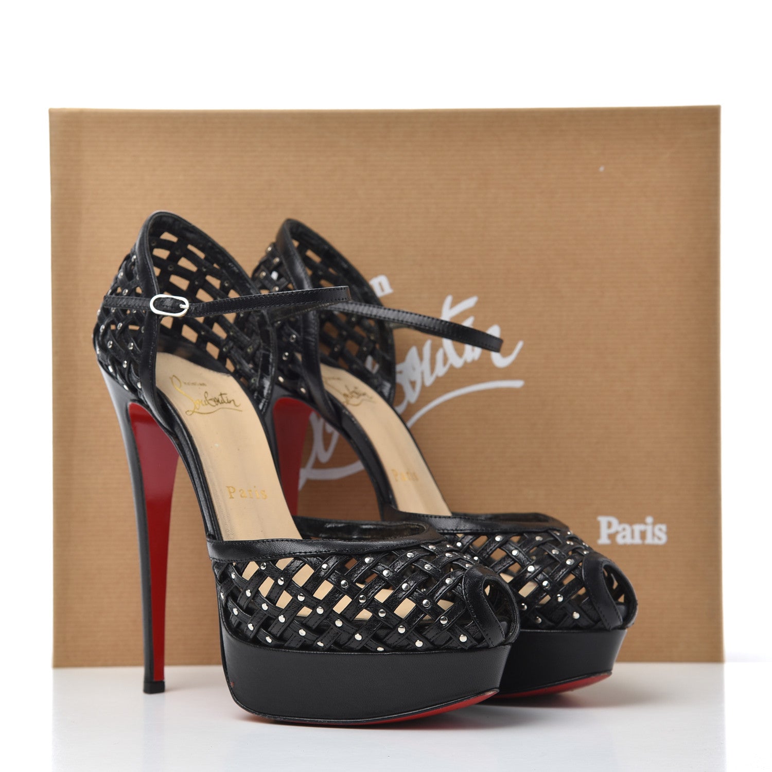 Christian Louboutin Kid Mrs 150 Pumps 38.5 Black 16 of 16