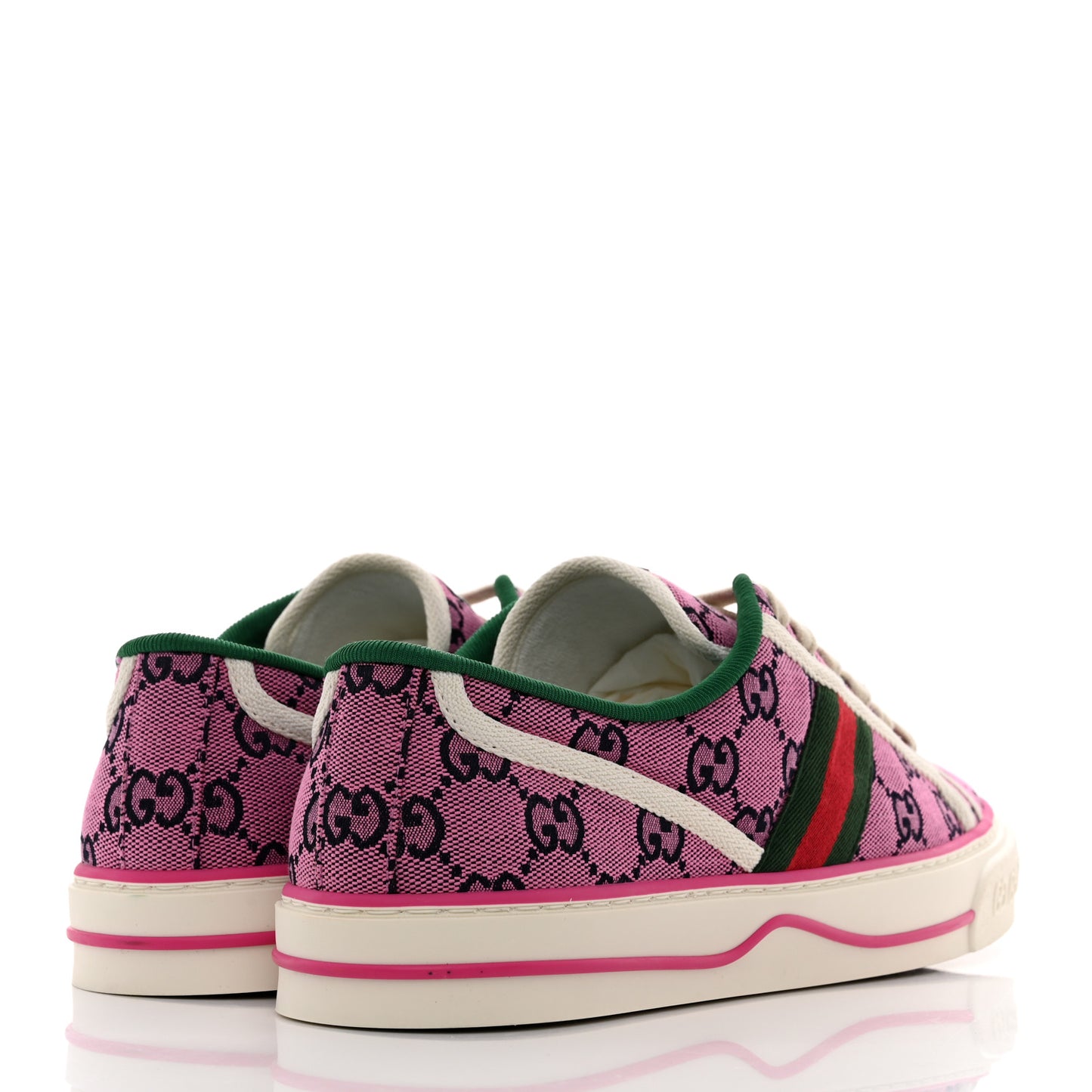 Monogram Multicolor Web Womens 1977 Tennis Sneakers 42 Pink Blue Mystic White