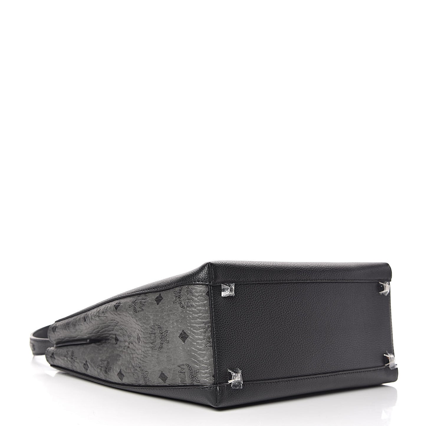 Grained Calfskin Visetos Medium Sarah Hobo Black