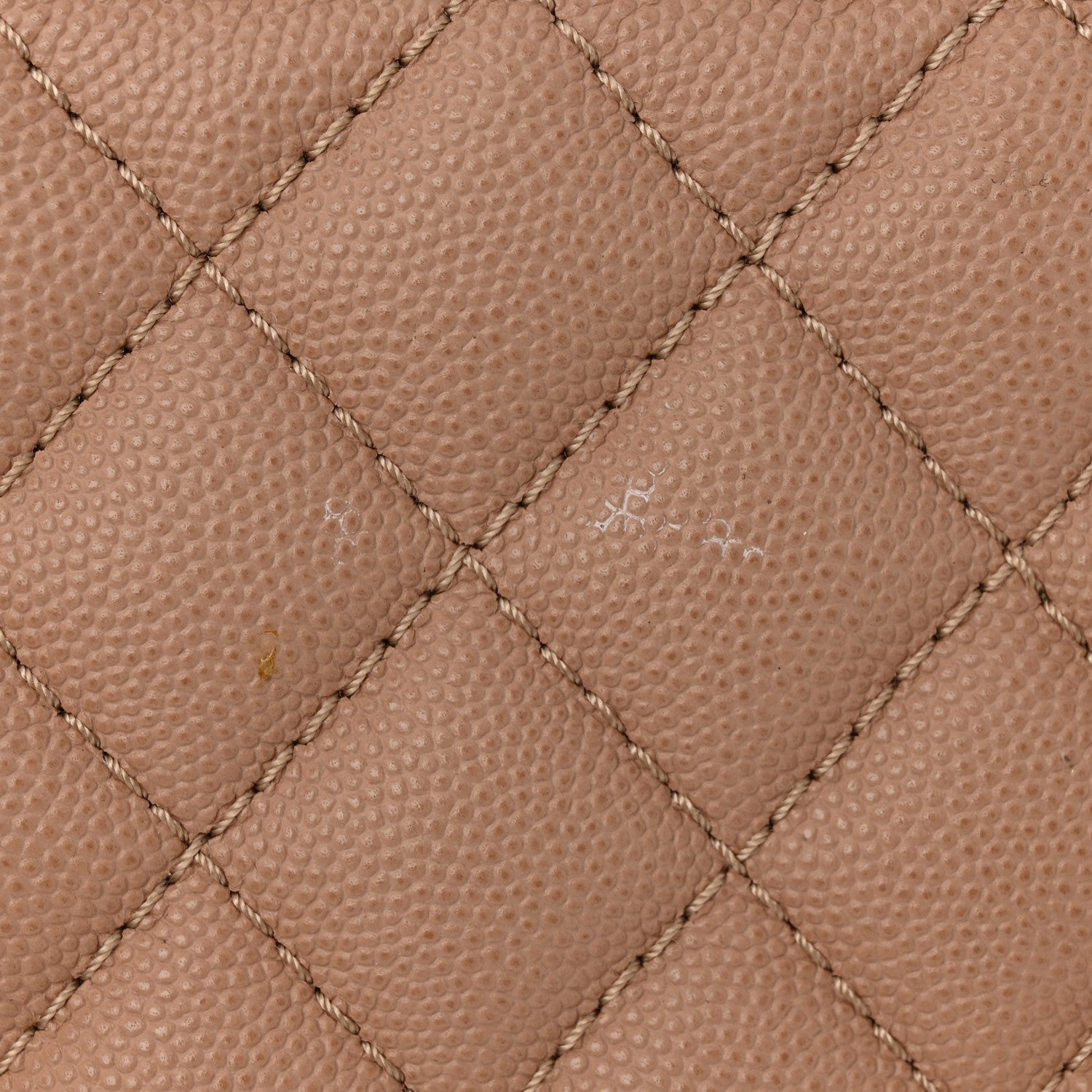 Chanel Caviar Quilted Medium Coco Handle Flap Light Beige 14 of 14