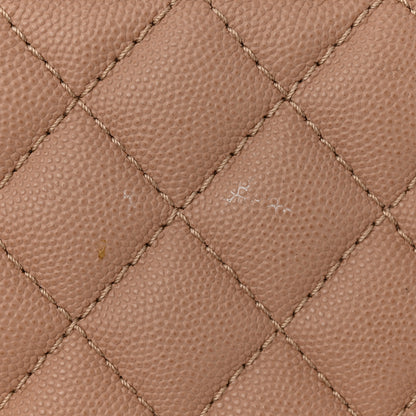 Chanel Caviar Quilted Medium Coco Handle Flap Light Beige 14 of 14