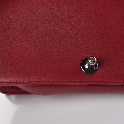 Chanel Calfskin Chain Chevron Small Boy Flap Red 14 of 14