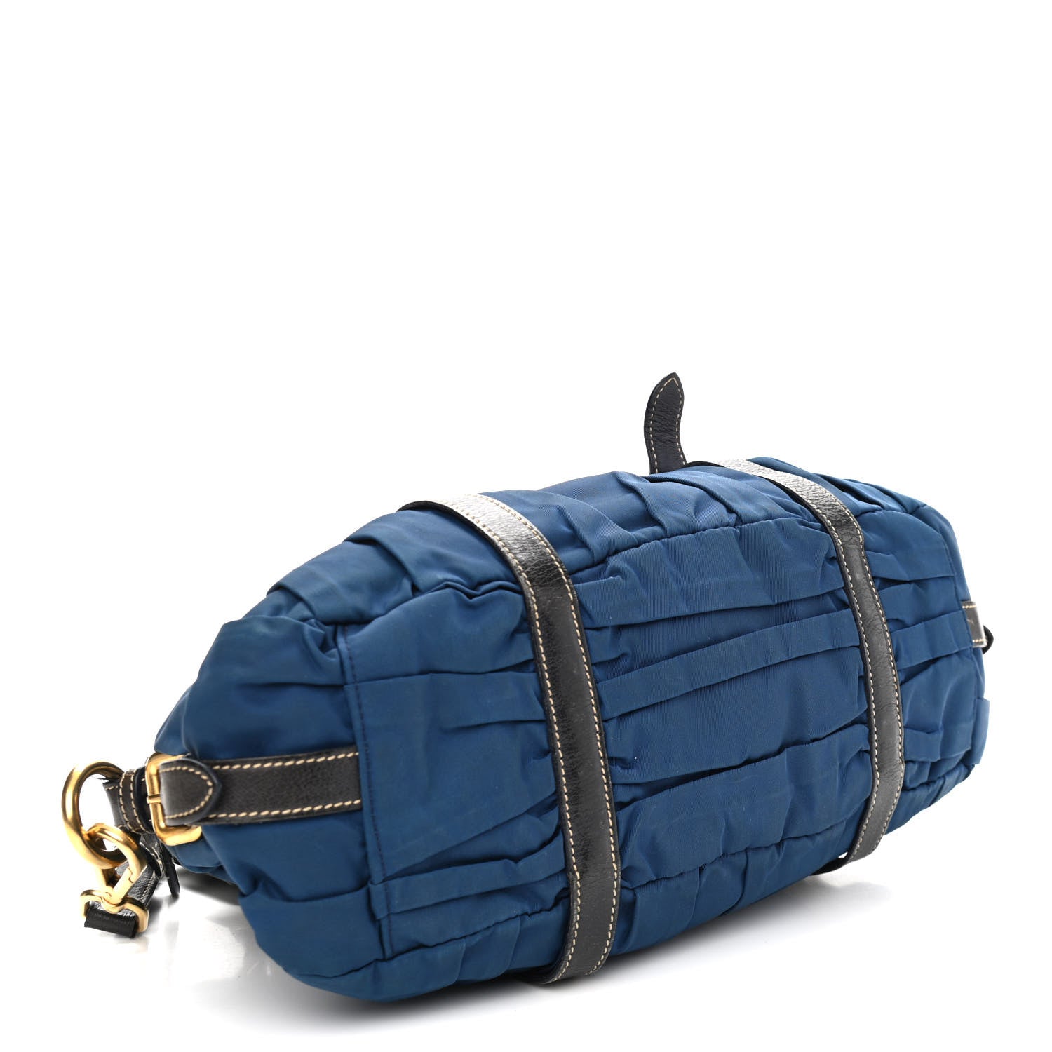 Prada Tessuto Nylon Gaufre Shopping Satchel Bleuette 4 of 18