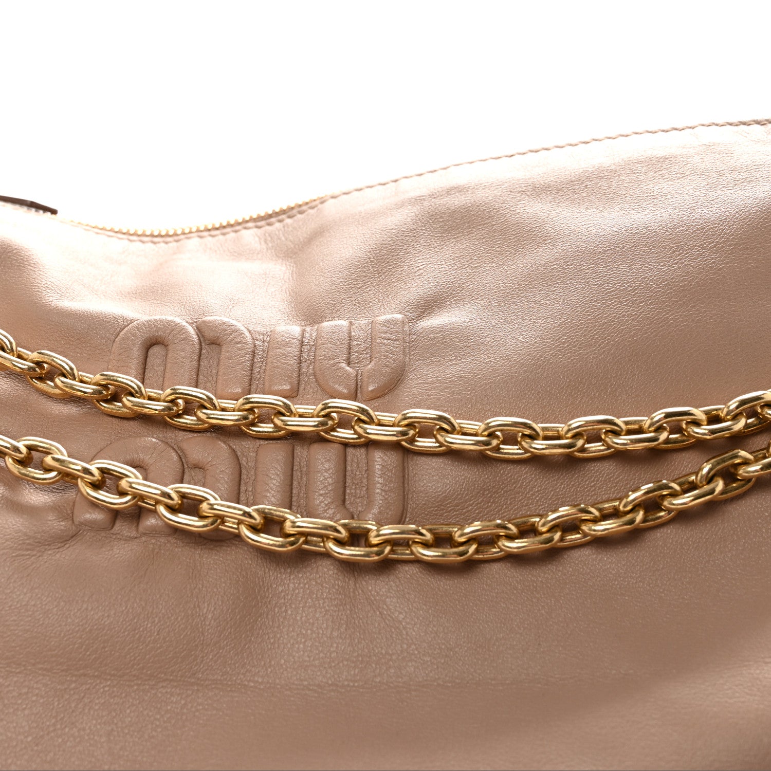 Miu Miu Soft Calf Softy Shoulder Bag Cammeo 8 of 10