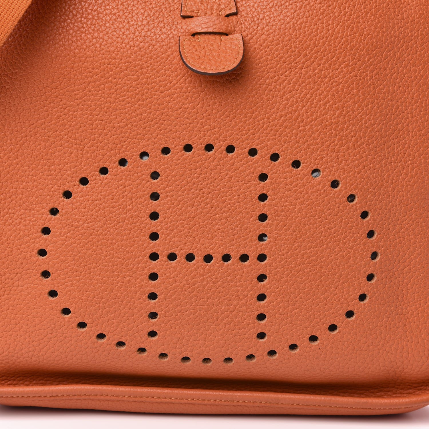 Hermes Taurillon Clemence Evelyne III GM Orange 10 of 10