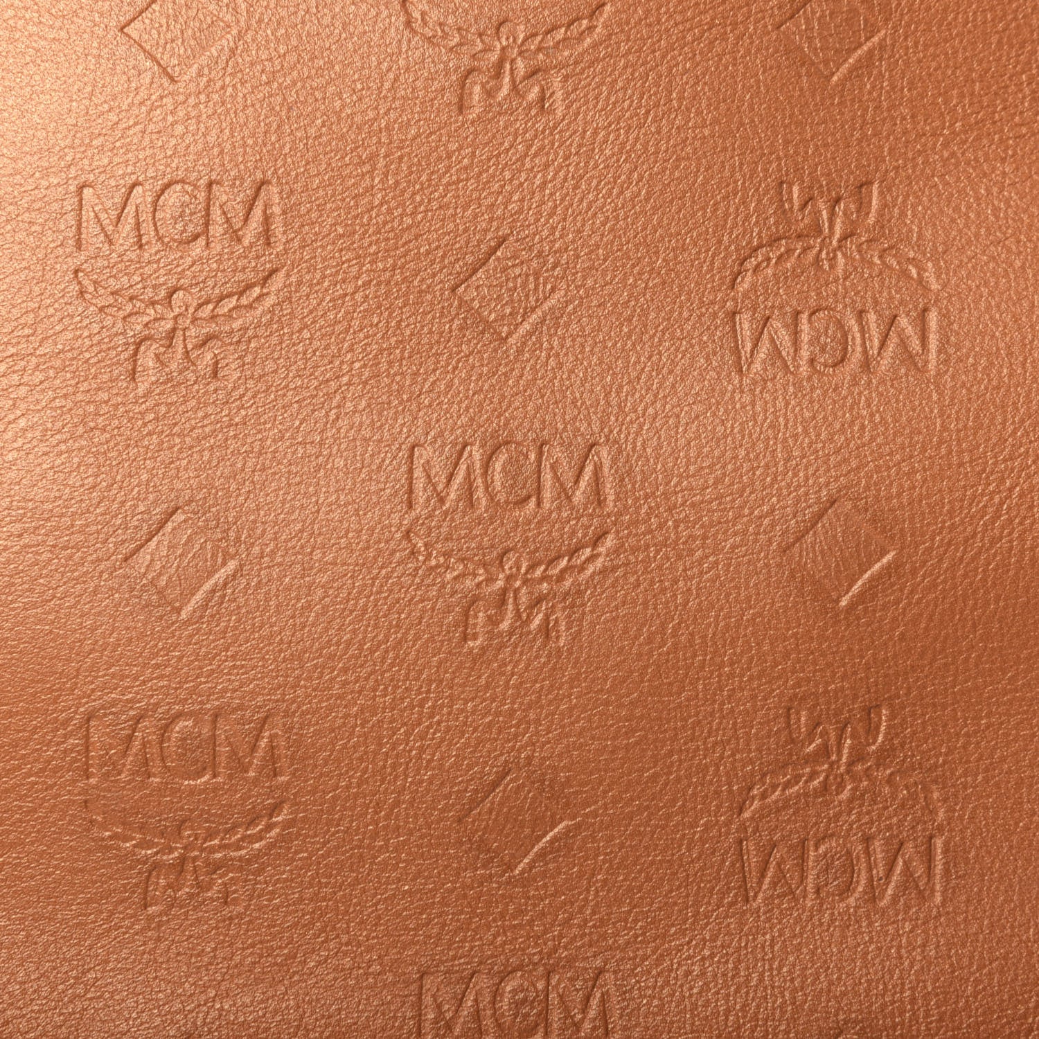 MCM Calfskin Ottomar Monogram Tote Cognac 12 of 13
